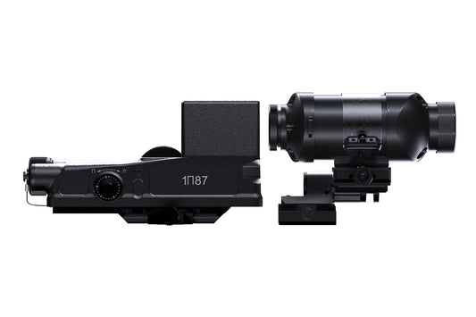 Novus Precision PDS-1 Prism Dot Sight Military Reticle w/ PM-1 3x Prismatic Magnifier Combo